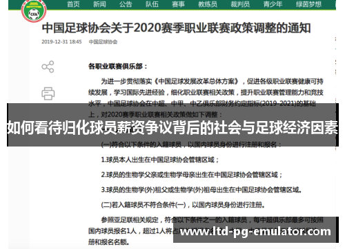 如何看待归化球员薪资争议背后的社会与足球经济因素